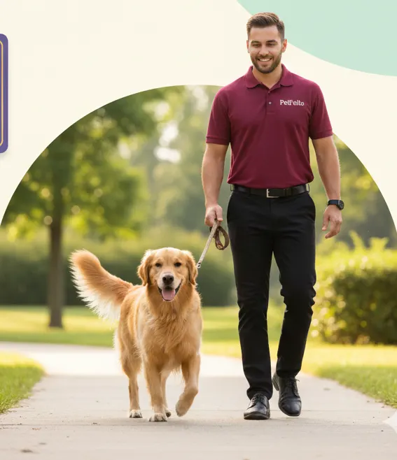Daily pet walking by petfello in New Delhi